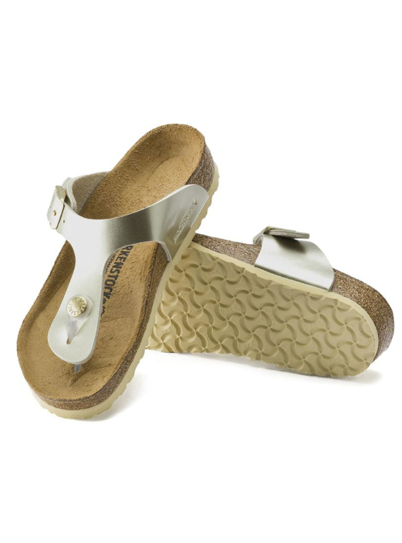 Birkenstock Dziecięce Junior Klapki Gizeh Kids BF Regular 1015592 Złoty | Sklep Monotox