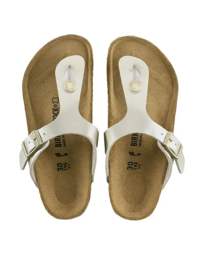 Birkenstock Dziecięce Junior Klapki Gizeh Kids BF Regular 1015592 Złoty | Sklep Monotox