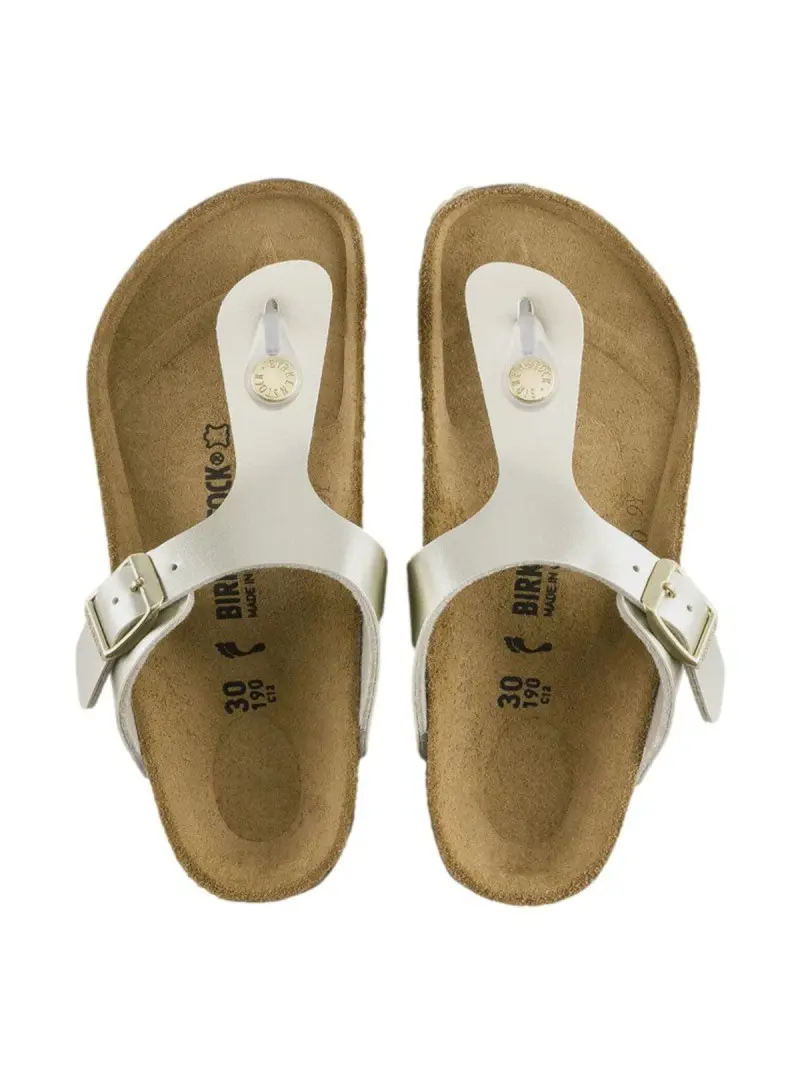Birkenstock Dziecięce Junior Klapki Gizeh Kids BF Regular 1015592 Złoty | Sklep Monotox