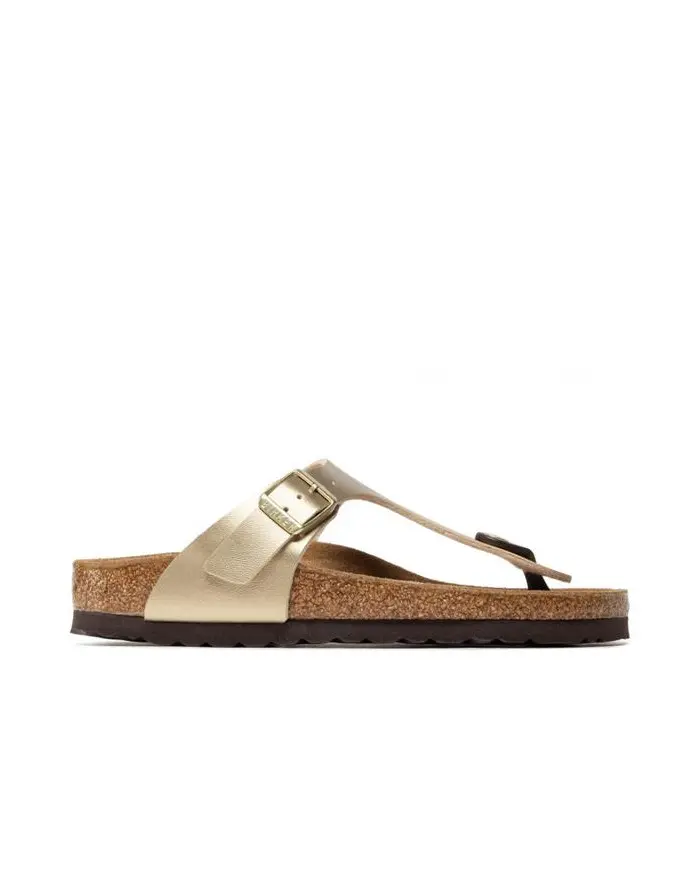 Birkenstock Damskie Klapki Gizeh Bf Narrow 1016109 Złoty | Sklep Monotox