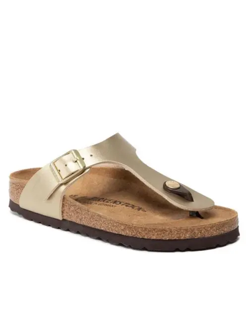 Birkenstock Damskie Klapki Gizeh Bf Narrow 1016109 Złoty | Sklep Monotox