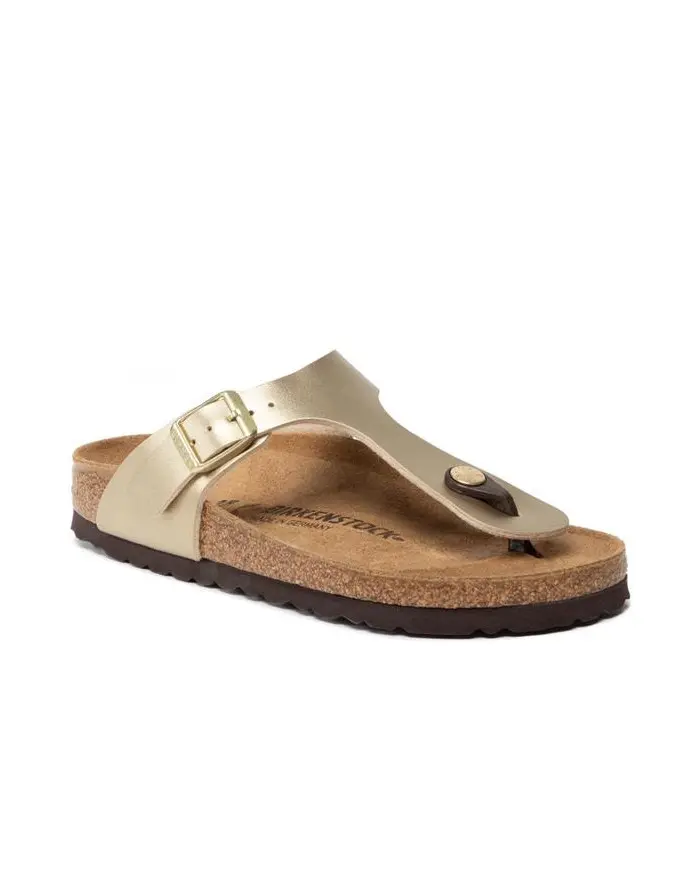 Birkenstock Damskie Klapki Gizeh Bf Narrow 1016109 Złoty | Sklep Monotox