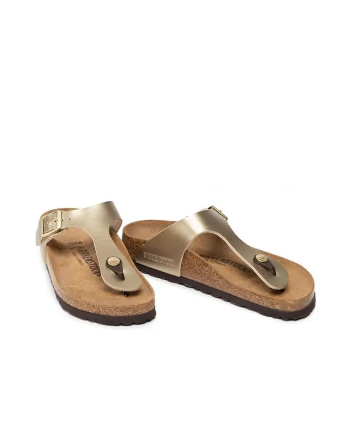 Birkenstock Damskie Klapki Gizeh Bf Narrow 1016109 Złoty | Sklep Monotox