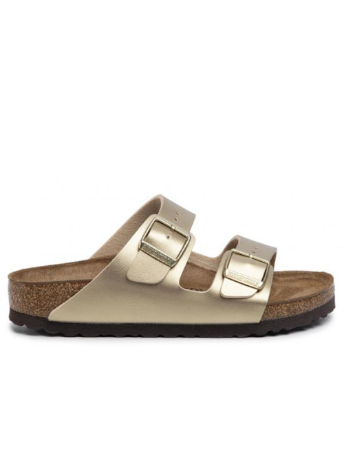 Birkenstock Damskie Klapki Arizona Birko-Flor Narrow 1016111 Gold | Sklep Monotox