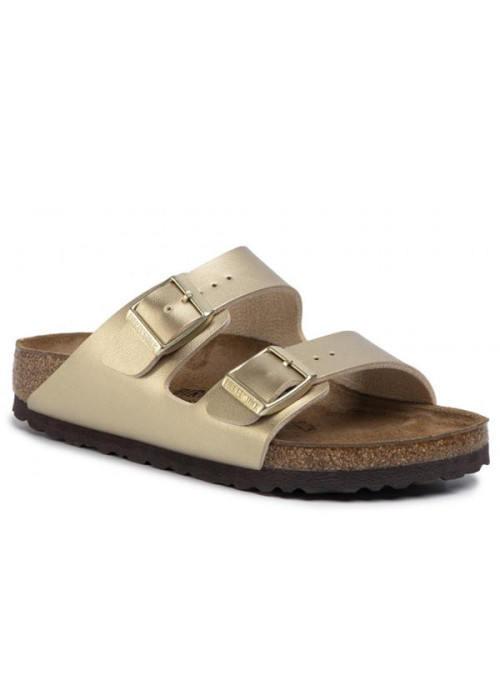 Birkenstock Damskie Klapki Arizona Birko-Flor Narrow 1016111 Gold | Sklep Monotox