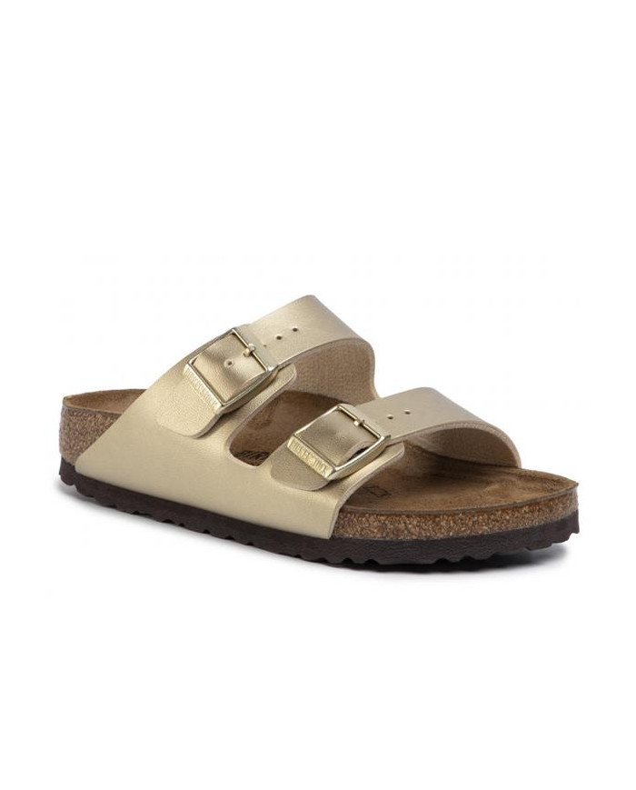 Birkenstock Damskie Klapki Arizona Birko-Flor Narrow 1016111 Gold | Sklep Monotox