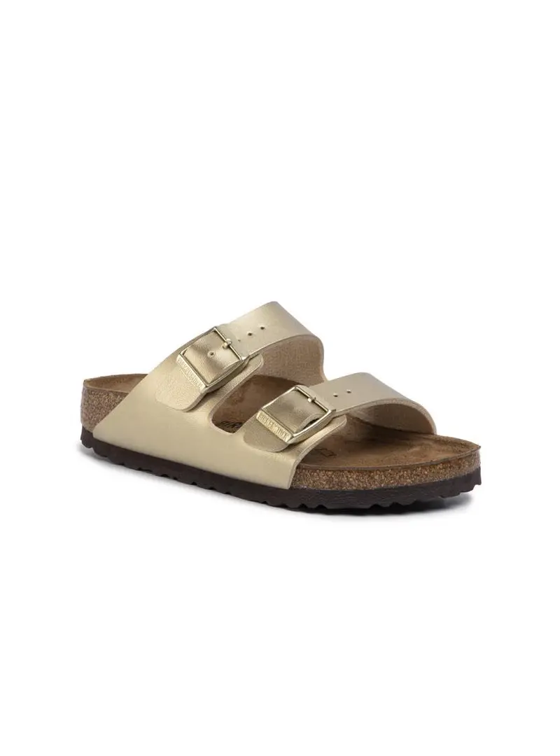 Birkenstock Damskie Klapki Arizona Birko-Flor Narrow 1016111 Gold | Sklep Monotox