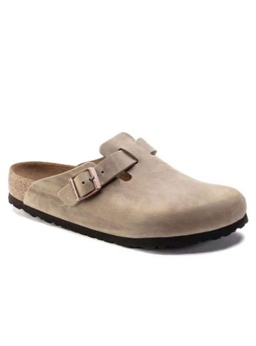 Birkenstock Męskie Klapki Bostonsfb Leoi Regular 1018147 Brązowy | Sklep Monotox