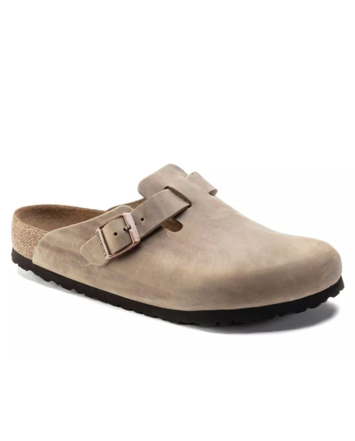 Birkenstock Męskie Klapki Bostonsfb Leoi Regular 1018147 Brązowy | Sklep Monotox