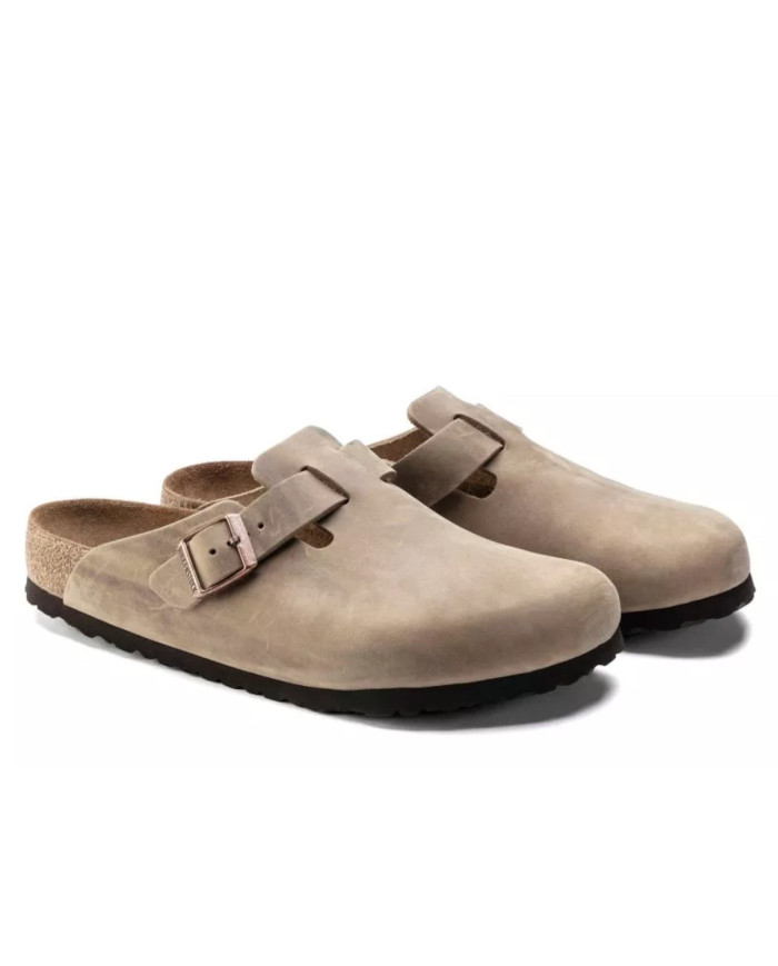 Birkenstock Męskie Klapki Bostonsfb Leoi Regular 1018147 Brązowy | Sklep Monotox