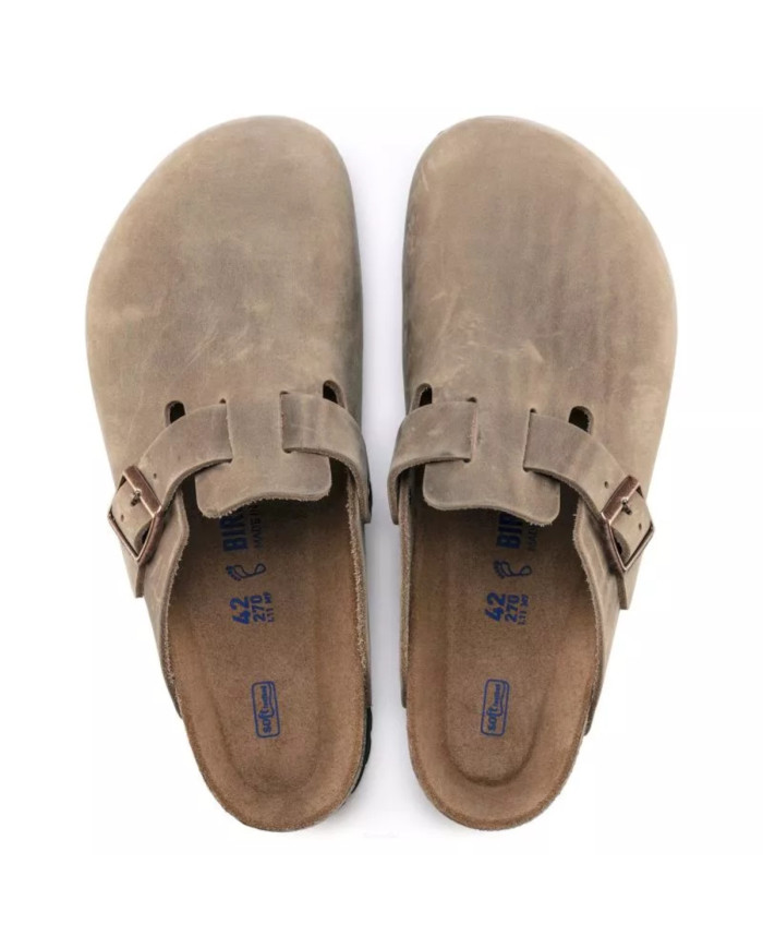 Birkenstock Męskie Klapki Bostonsfb Leoi Regular 1018147 Brązowy | Sklep Monotox