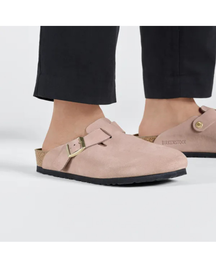 Birkenstock Damskie Klapki Boston Leve Narrow 1026171 Różowy | Sklep Monotox