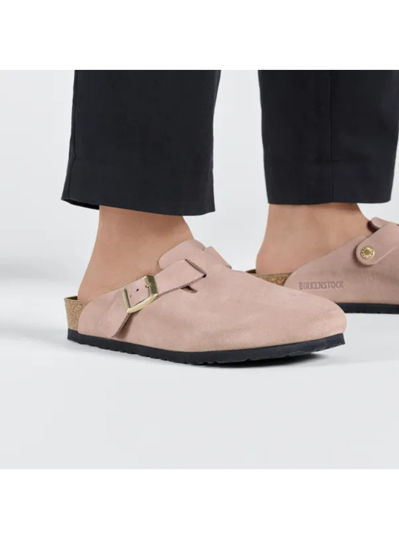 Birkenstock Damskie Klapki Boston Leve Narrow 1026171 Różowy | Sklep Monotox