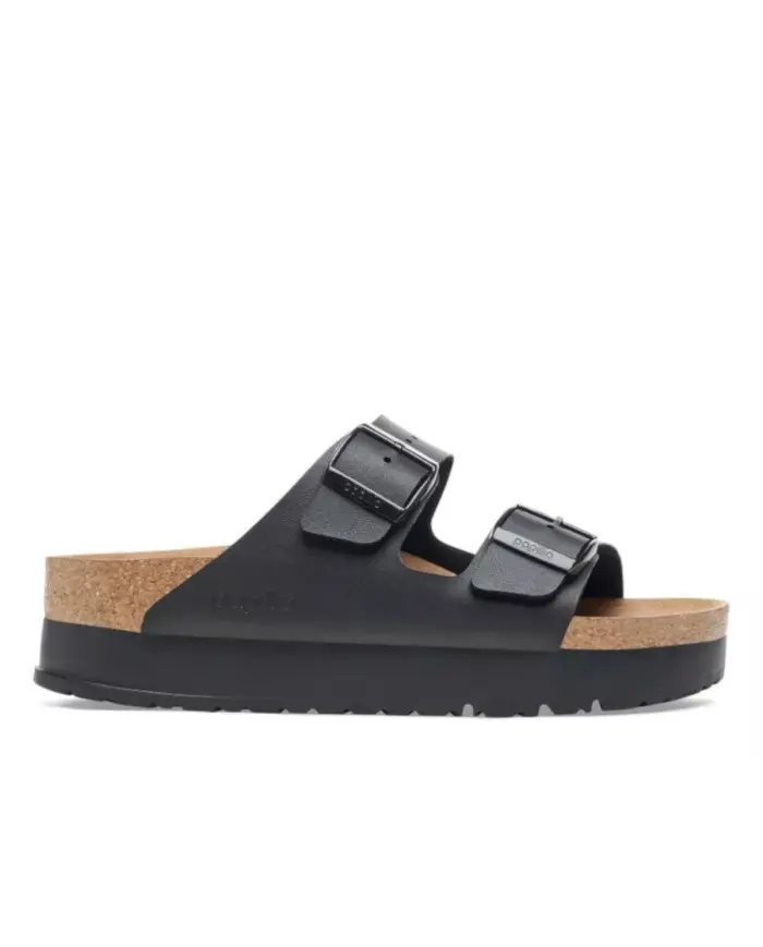 Birkenstock Damskie Klapki Arizona PAP Flex Platform Birko-Flor 1027395 Black | Sklep Monotox