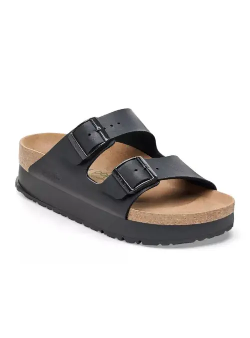 Birkenstock Damskie Klapki Arizona PAP Flex Platform Birko-Flor 1027395 Black | Sklep Monotox