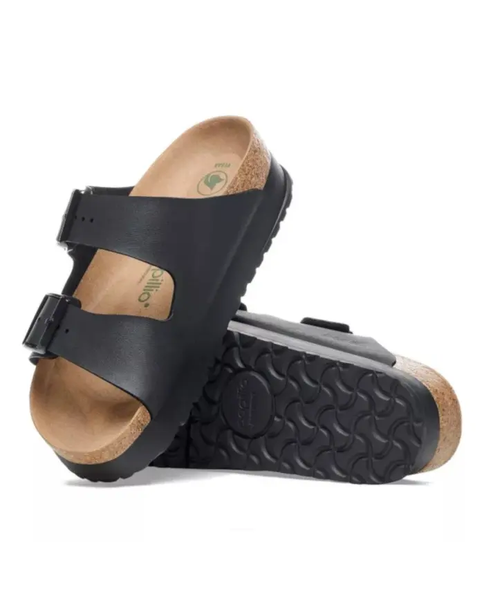 Birkenstock Damskie Klapki Arizona PAP Flex Platform Birko-Flor 1027395 Black | Sklep Monotox