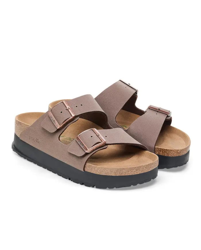 Birkenstock Damskie Klapki Arizona Flex Platform Narrow 1027417 Brązowy | Sklep Monotox