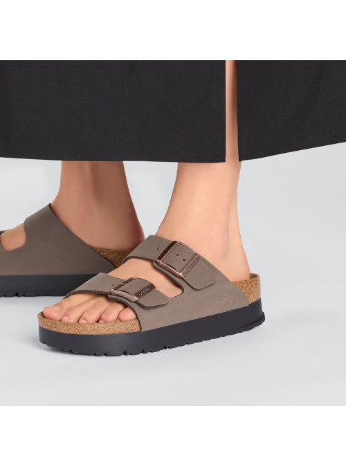 Birkenstock Damskie Klapki Arizona Flex Platform Narrow 1027417 Brązowy | Sklep Monotox