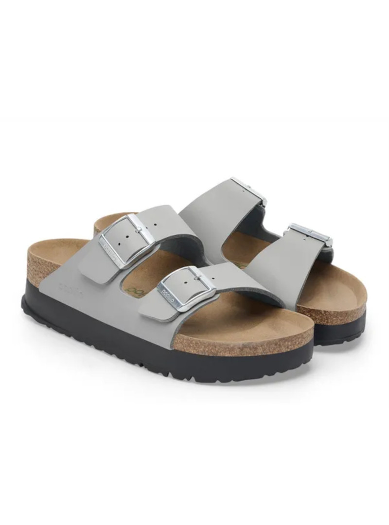 Birkenstock Damskie Klapki Arizona Flex Platform Narrow 1028439 Szary | Sklep Monotox