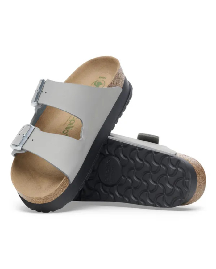 Birkenstock Damskie Klapki Arizona Flex Platform Narrow 1028439 Szary | Sklep Monotox