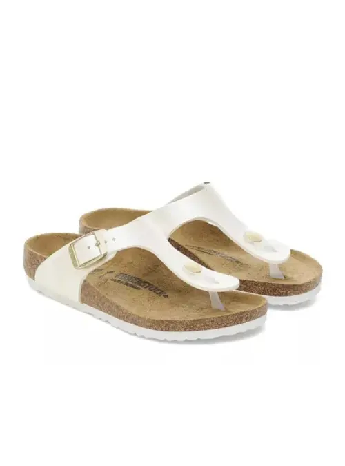 Birkenstock Dziecięce Klapki Gizeh Kids Bf Regular 1029851 Biały | Sklep Monotox