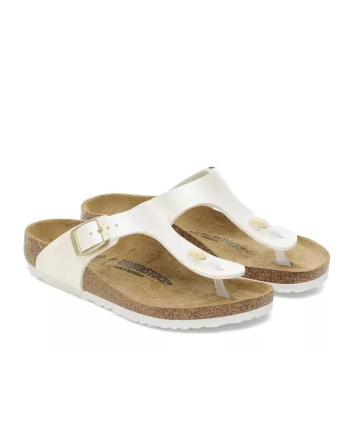 Birkenstock Dziecięce Klapki Gizeh Kids Bf Regular 1029851 Biały | Sklep Monotox