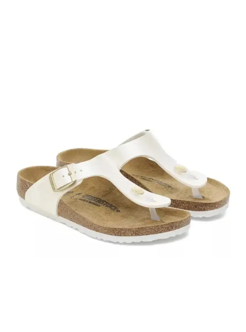 Birkenstock Dziecięce Klapki Gizeh Kids Bf Regular 1029851 Biały | Sklep Monotox
