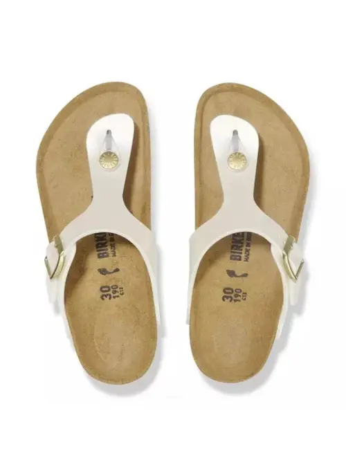 Birkenstock Dziecięce Klapki Gizeh Kids Bf Regular 1029851 Biały | Sklep Monotox