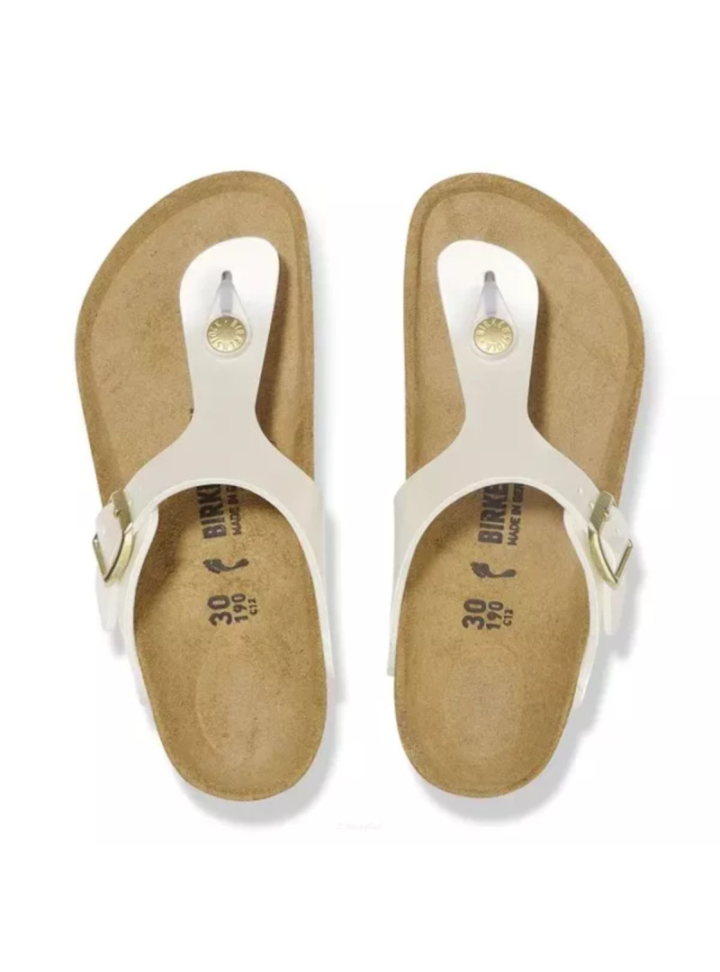 Birkenstock Dziecięce Klapki Gizeh Kids Bf Regular 1029851 Biały | Sklep Monotox