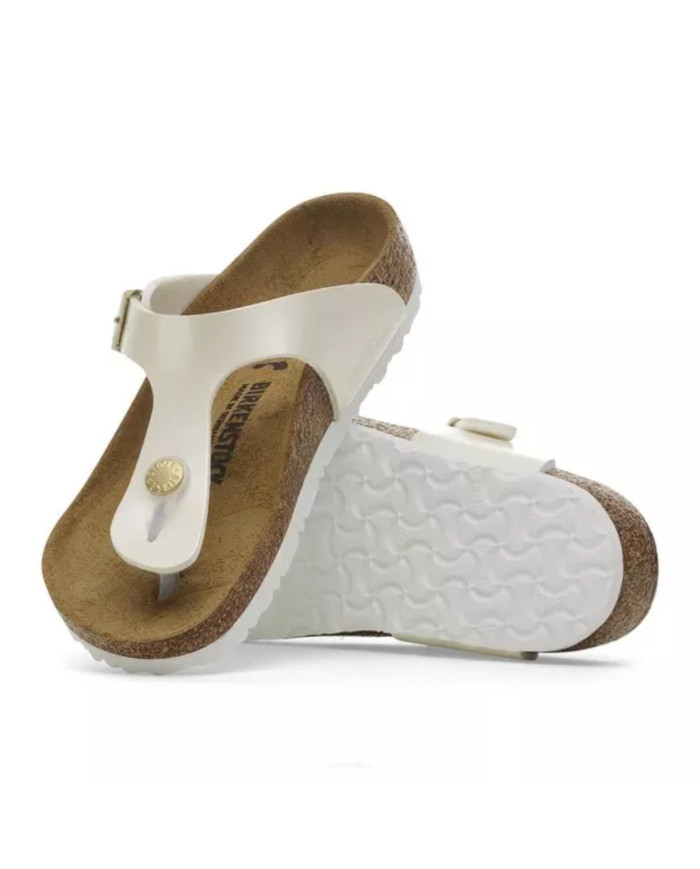 Birkenstock Dziecięce Klapki Gizeh Kids Bf Regular 1029851 Biały | Sklep Monotox