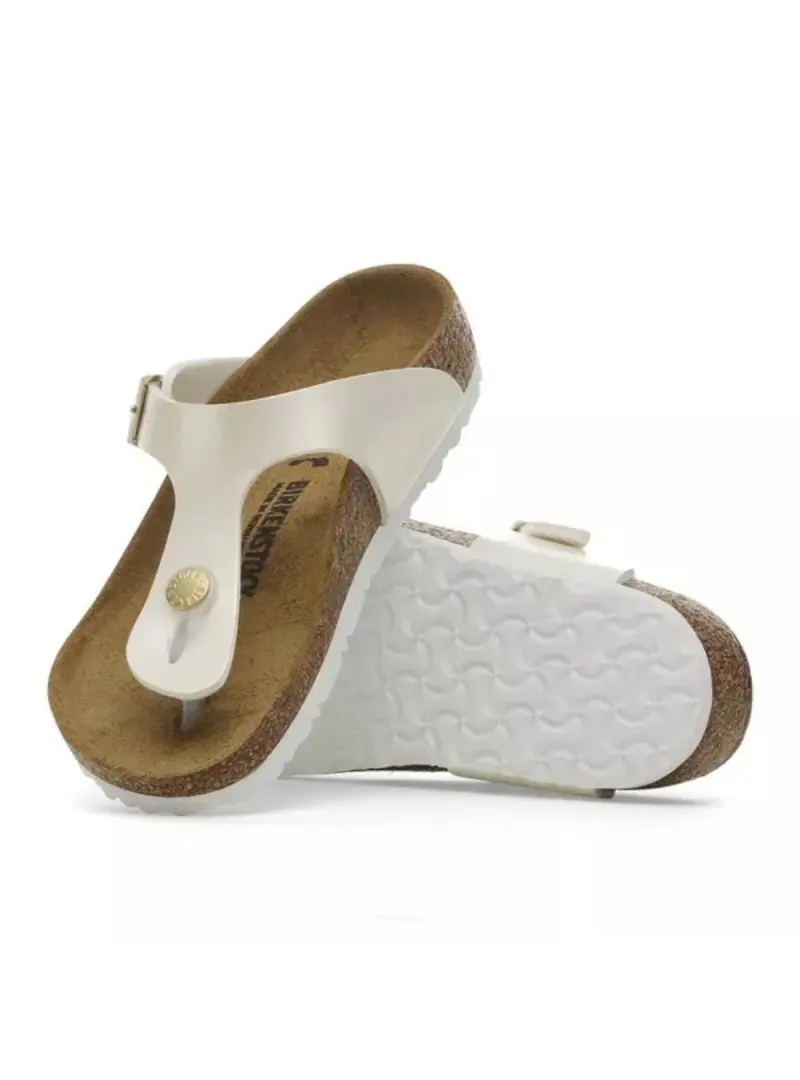 Birkenstock Dziecięce Klapki Gizeh Kids Bf Regular 1029851 Biały | Sklep Monotox