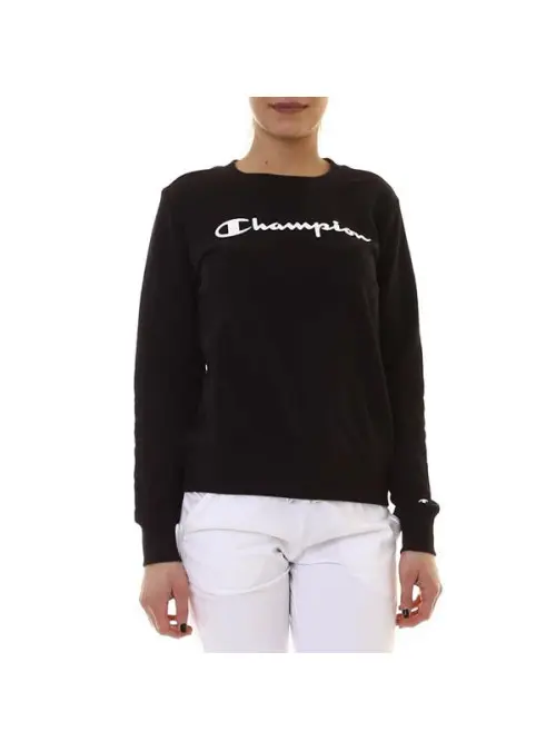 Champion Damska Bluza Crewneck Sweatshirt 112585KK001 Czarny | Sklep Monotox