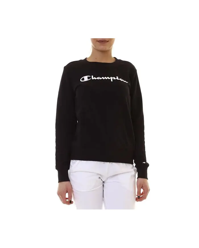 Champion Damska Bluza Crewneck Sweatshirt 112585KK001 Czarny | Sklep Monotox