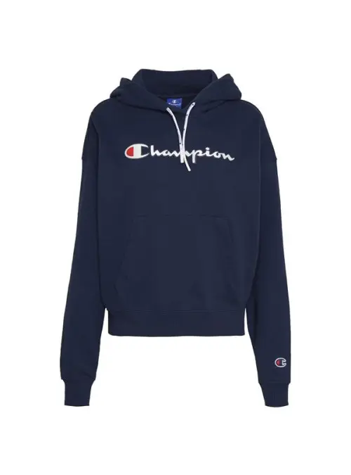 Champion Damska Bluza Hooded Sweatshirt 112638BS538 Granatowy | Sklep Monotox