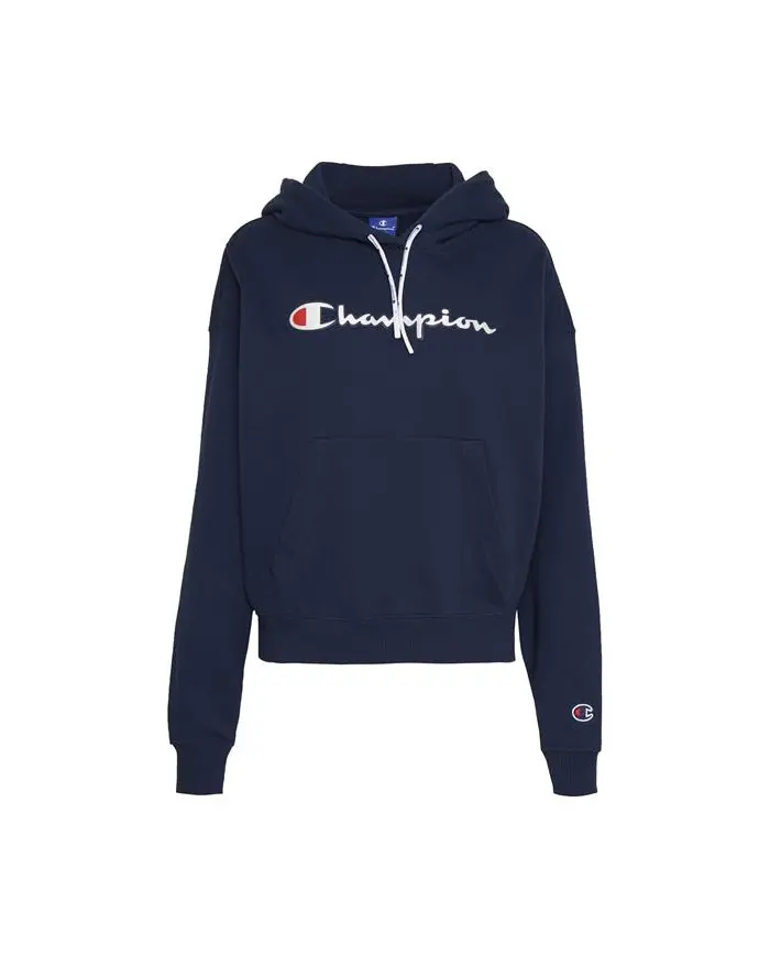 Champion Damska Bluza Hooded Sweatshirt 112638BS538 Granatowy | Sklep Monotox