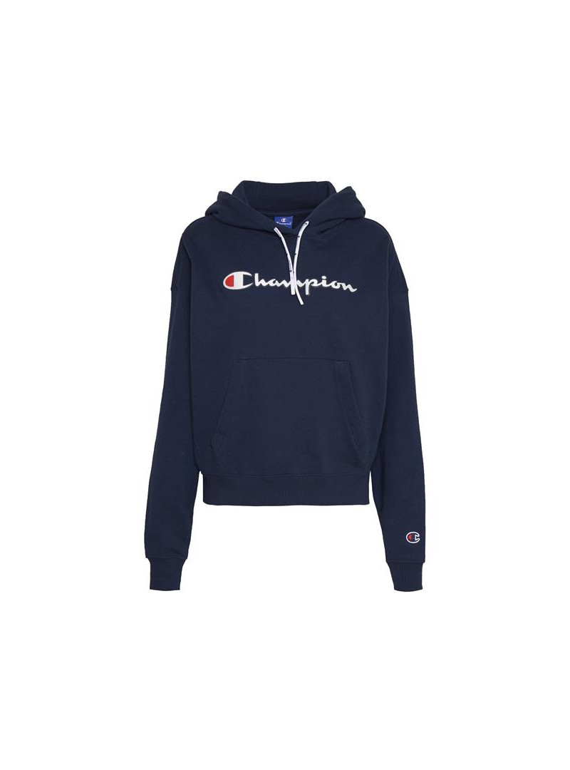 Champion Damska Bluza Hooded Sweatshirt 112638BS538 Granatowy | Sklep Monotox