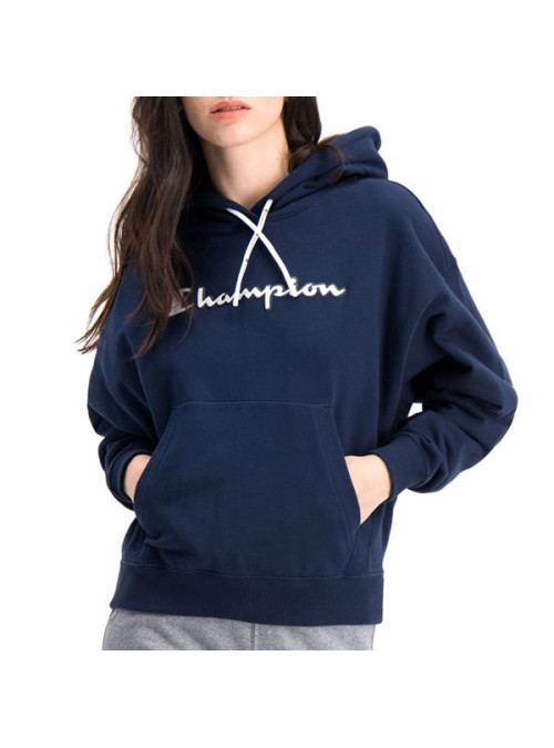 Champion Damska Bluza Hooded Sweatshirt 112638BS538 Granatowy | Sklep Monotox