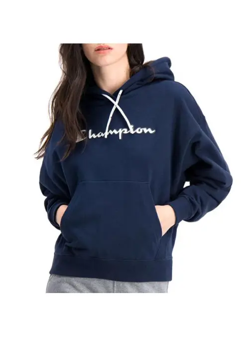 Champion Damska Bluza Hooded Sweatshirt 112638BS538 Granatowy | Sklep Monotox
