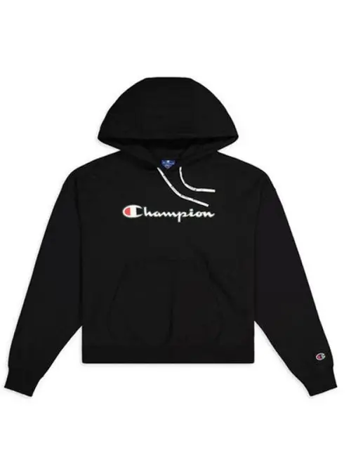 Champion Damska Bluza Hooded Sweatshirt 112638KK001 Czarny | Sklep Monotox