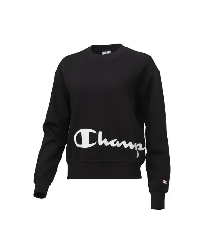 Champion Damska Bluza Crewneck Sweatshirt 114423KK001 Czarny | Sklep Monotox