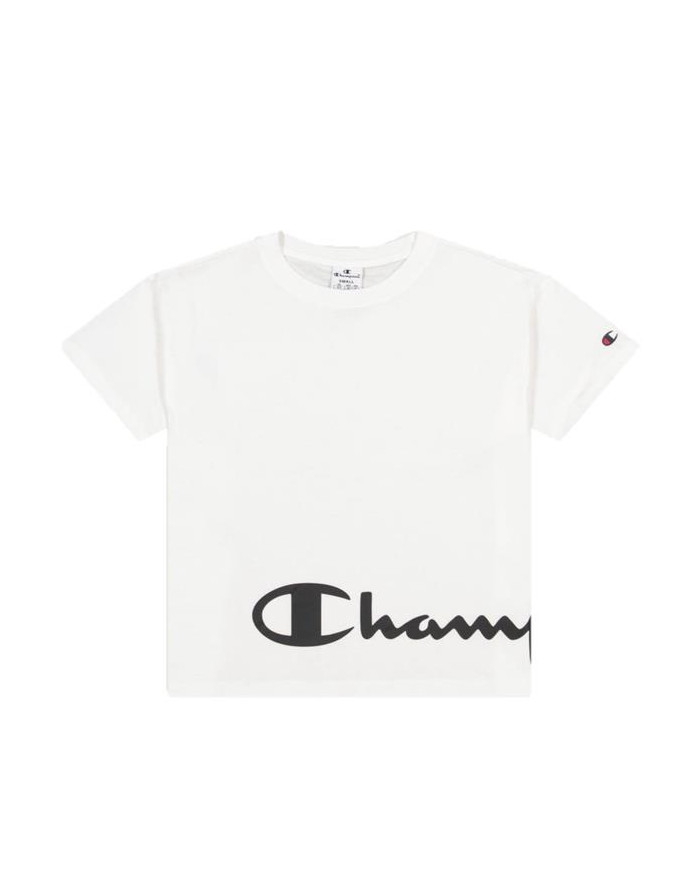 Champion Damski T-shirt Crewneck T-shirt 114431WW001 Biały | Sklep Monotox