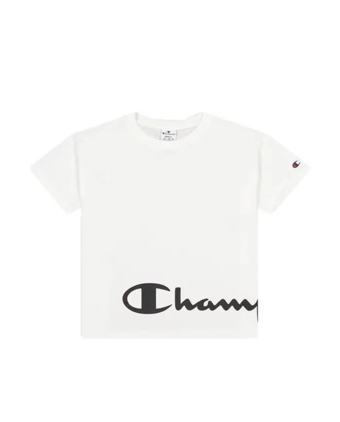 Champion Damski T-shirt Crewneck T-shirt 114431WW001 Biały | Sklep Monotox