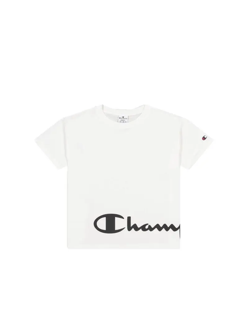 Champion Damski T-shirt Crewneck T-shirt 114431WW001 Biały | Sklep Monotox