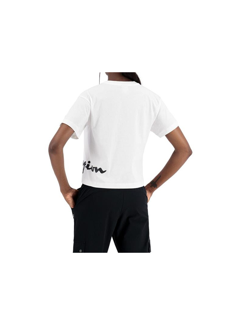 Champion Damski T-shirt Crewneck T-shirt 114431WW001 Biały | Sklep Monotox