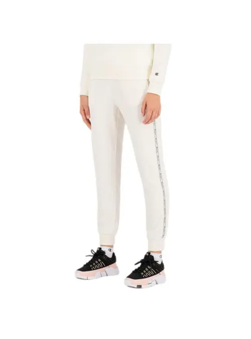 Champion Damskie Spodnie Rib Cuff Pants 114439WW005 Biały | Sklep Monotox