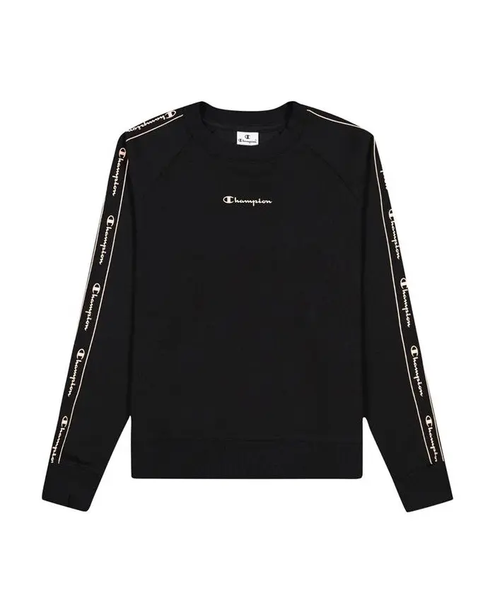 Champion Damska Bluza Crewneck Sweatshirt 114717KK001 Czarny | Sklep Monotox