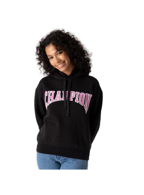 Champion Damska Bluza Hooded Sweatshirt 114766KK001 Czarny | Sklep Monotox