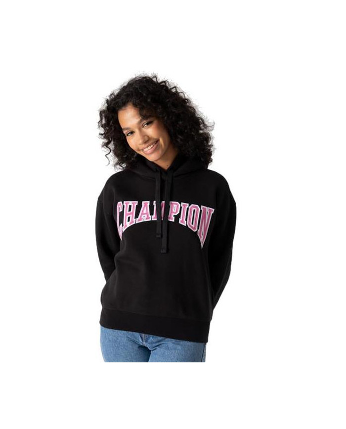 Champion Damska Bluza Hooded Sweatshirt 114766KK001 Czarny | Sklep Monotox