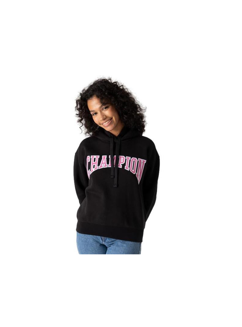Champion Damska Bluza Hooded Sweatshirt 114766KK001 Czarny | Sklep Monotox