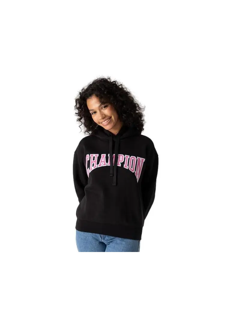 Champion Damska Bluza Hooded Sweatshirt 114766KK001 Czarny | Sklep Monotox